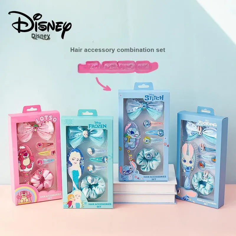 Disney Frozen Series Polyester Hair Clips Women's Blue-1
