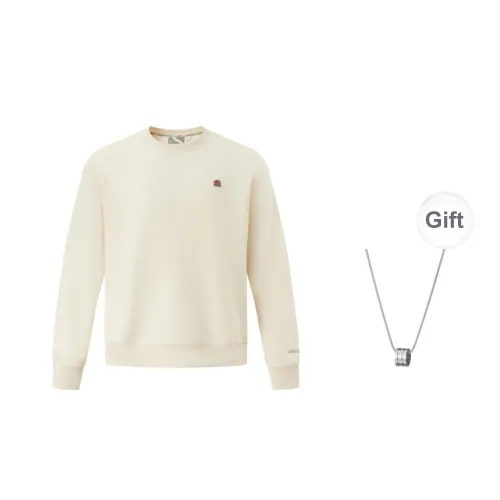 Mizuno Sweatshirt Men's Litchi White With Necklace