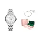 Silver Case Mother of Pearl Silver Steel Band