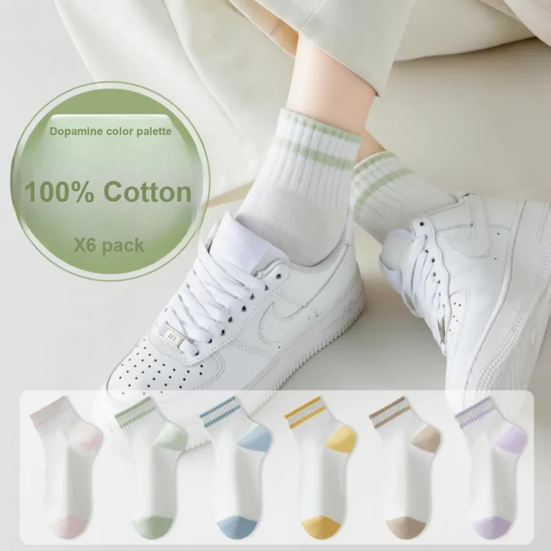 MIIOW Ankle Socks Women's 6 Pack-1