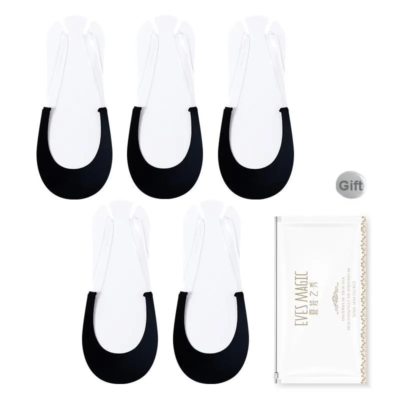 XIA.WA.ZHI.XIU No Show Socks Women's Shopping Bag 5 Pack-5