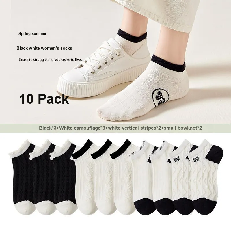 Lan Miao Ankle Socks Women's 10 Pack-12