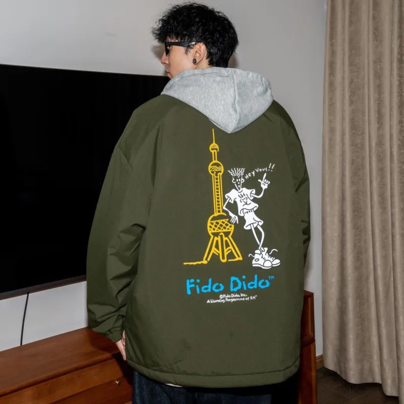 FIDO DIDO Puffer Jackets Unisex-8