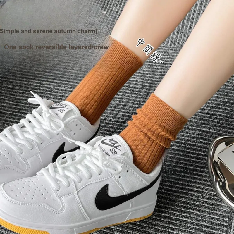XXLLG Mid Calf Socks Women's 3 Pack-9