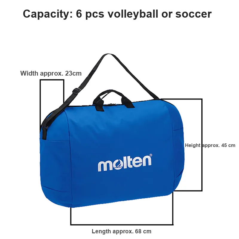 Molten Basketball Training Equipment Blue Can Hold 6 Pcs-3