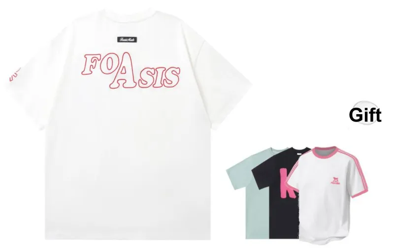 FOASIS Drop Shoulder Sleeve T Shirt Unisex-19