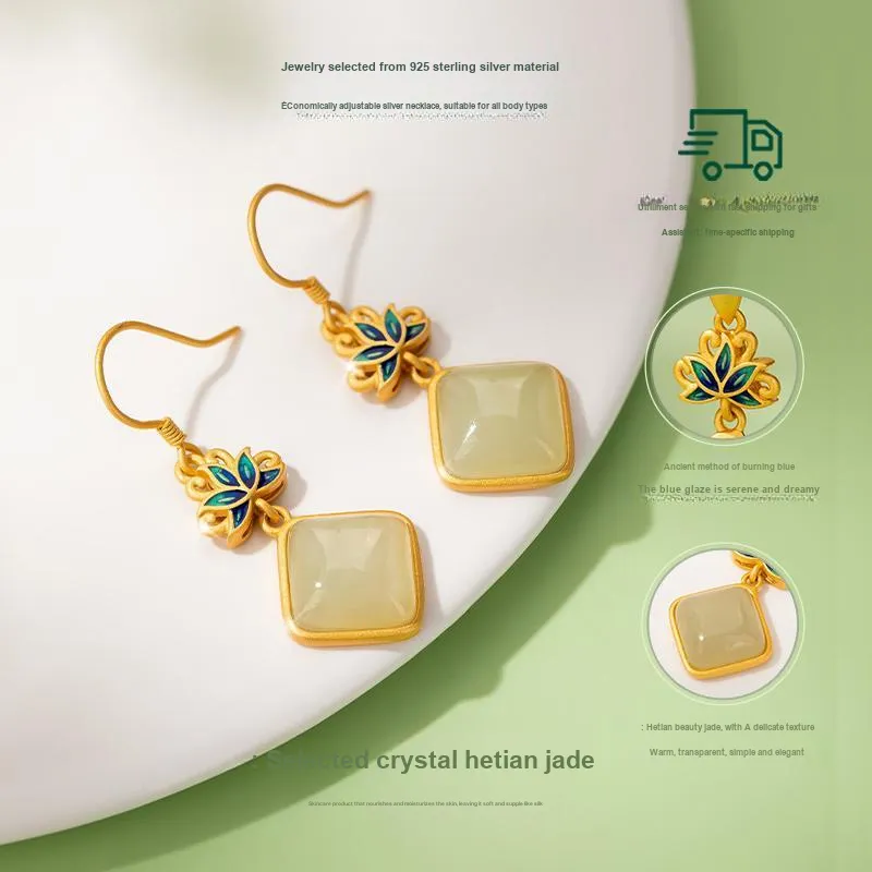 Encounter Gift Earrings Green Jade Women's-3