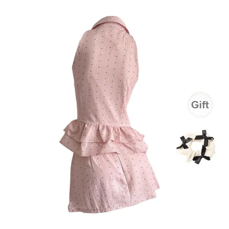 Skirt Set Women's Pink Single Item-1
