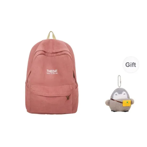 URBAN FOREST Canvas Backpack Unisex Pink/Khaki/Blue/Black