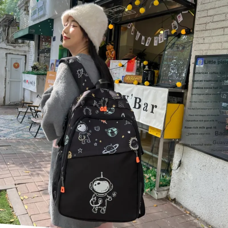 URBAN FOREST Composite Cloth Backpack Unisex Multicolor-8