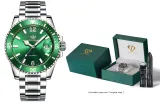 U9605G2 Silver Case Green Dial, Silver Steel Band[Collectible Crown Box+Strap]
