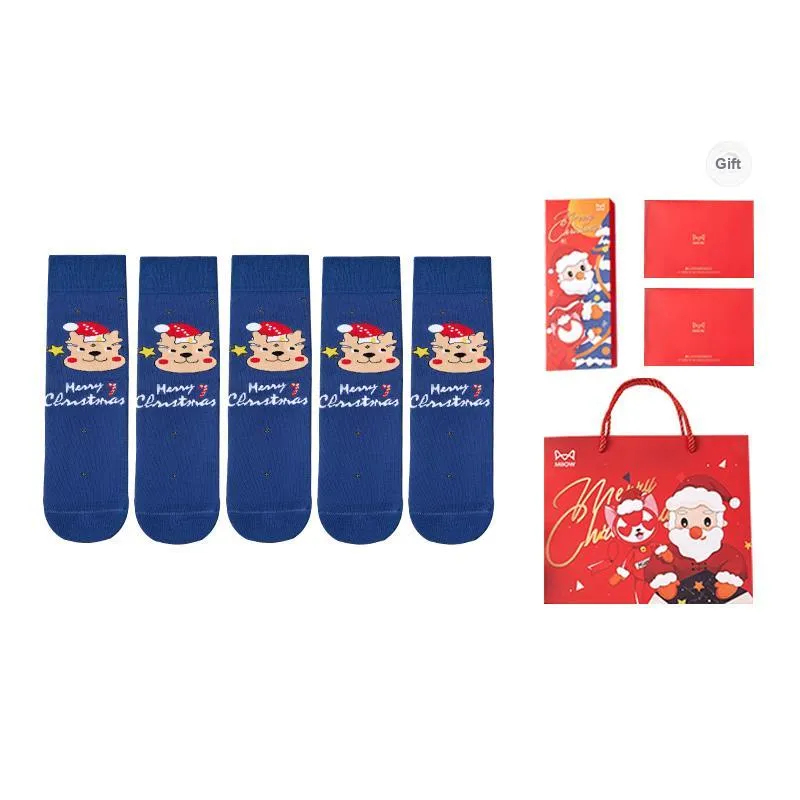 MIIOW Honmei Honmei Series Mid Calf Socks Unisex Box 5 Pack-21