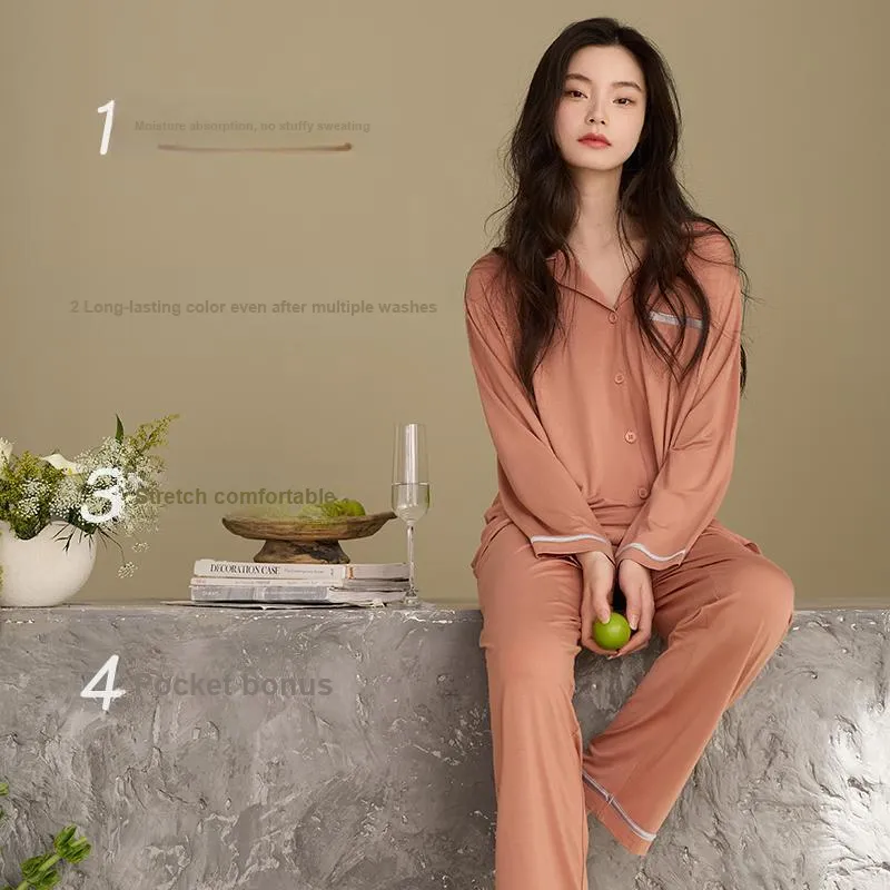 Xuan Liang Pajama Set Women's Misty Orange-2