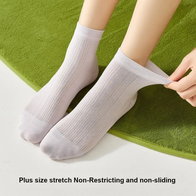 Temooues Mid Calf Socks Women's Combo Set-2