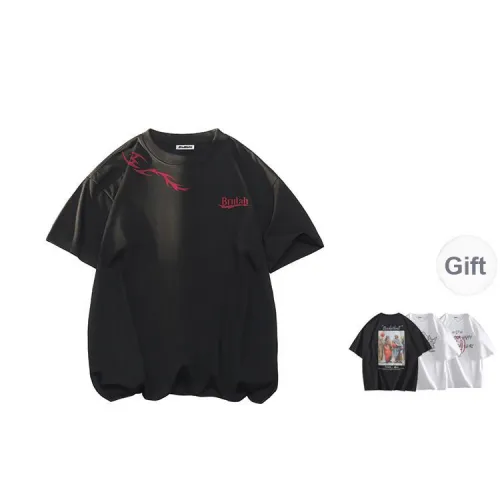 BRUMAIRE T Shirt Unisex Black Comes With Random Print Short Sleeved Shirt