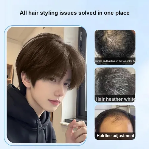 YUNQING Искусственные волосы Модный и Универсальный дифференциальный шлифовальный коврик Мужские парики