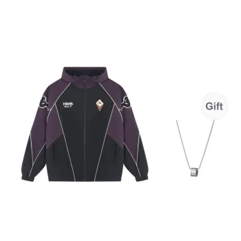 Kappa Windbreaker Jackets Men Midnight Blue+Necklace