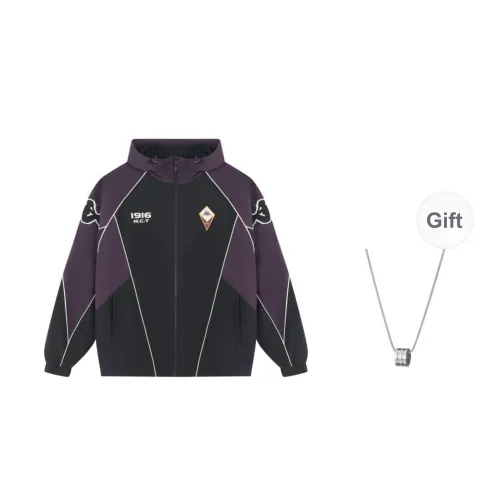 Kappa Windbreaker Jackets Men Midnight Blue+Necklace