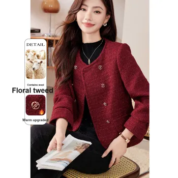 Like The Age Of Water Velvet feel Coat Women's Red