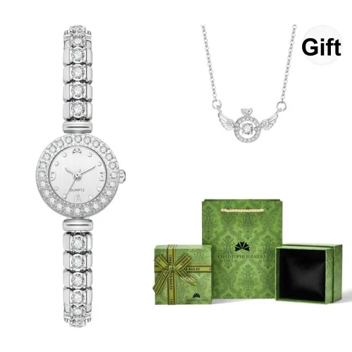 Corriberty Кварцевый механизм Часы Женские Белый циферблат