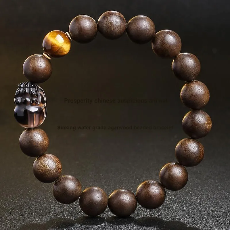 MUSHENGYUAN Fragrance Agarwood Precious Wood Bracelets Unisex-1
