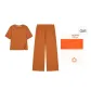 Short-Sleeved Set-Papaya Orange
