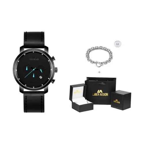 LIBER AEDON Кварцевый механизм Мужские часы 45мм*45мм*9мм Черный