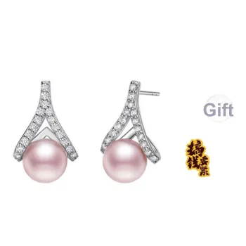 Luxury Beads Pearl Earrings Women's