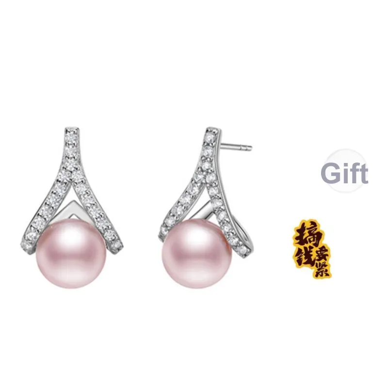 Luxury Beads Pearl Earrings Women's-0