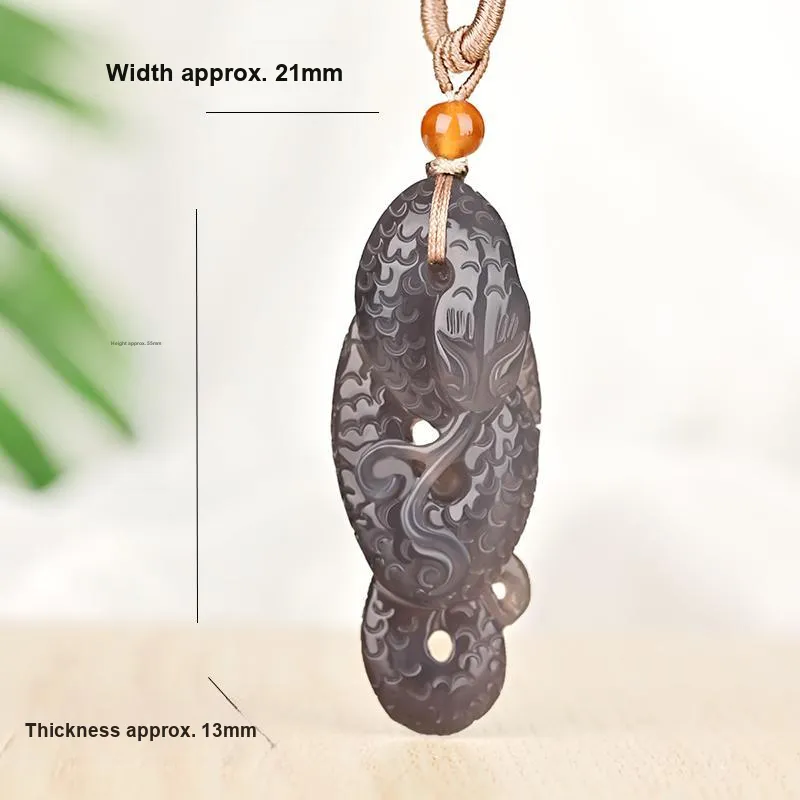 KUNYUYAO Hetian Jade Pendants White Jade Unisex-65