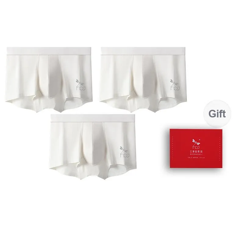 RED DRAGONFLY Cotton Panties Men's Combo Gift Box Sets White-11