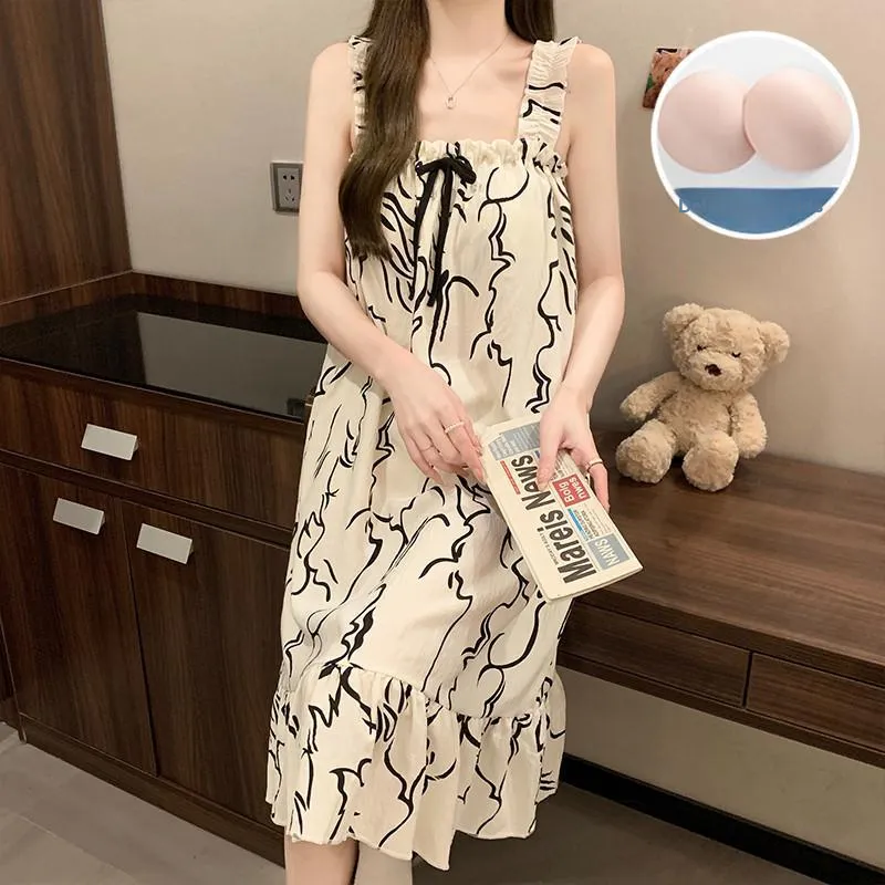 Ta Yan Nightgown Women's Apricot-3
