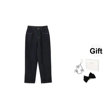 Fstudio Summer Korean Style Thin Slimming Casual Jeans Women's Blue