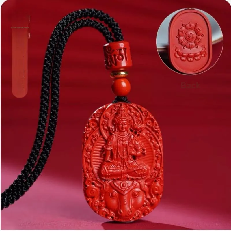 Sima Is Ethereal Cinnabar Jade Pendants Unisex-17