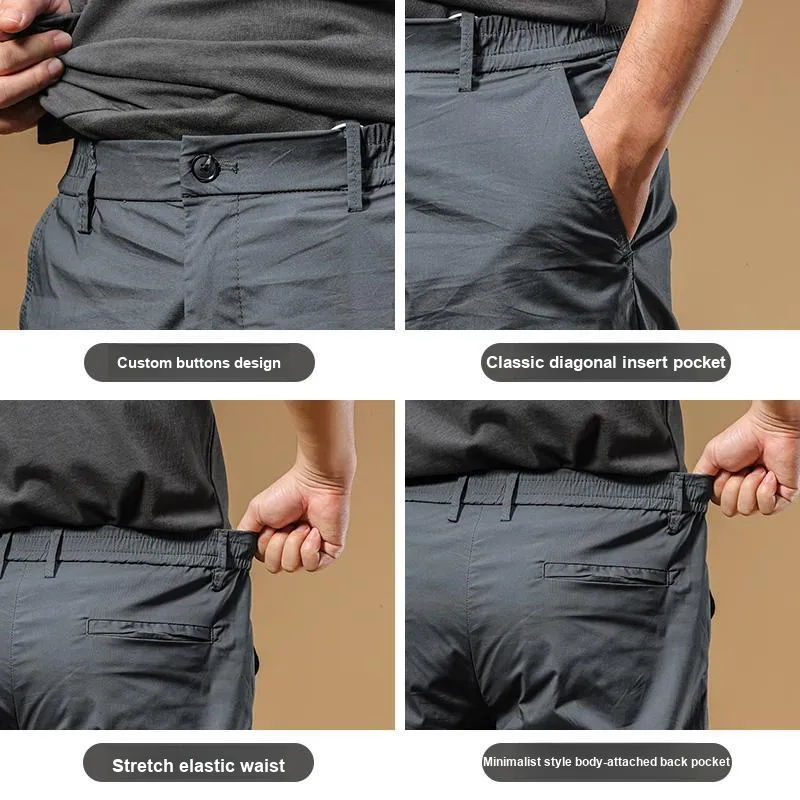 Seasonal Words Casual Shorts Men's-4