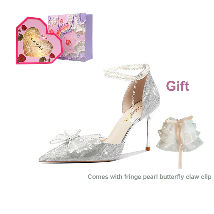 Crelinkxlat Glaze Starlight, Love Rose Box Slim Heel High Heels Women's-23
