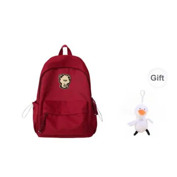 URBAN FOREST Nylon Backpack Unisex Red/Yellow/Blue/Black/White