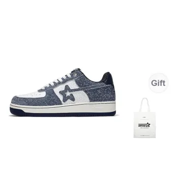 RIPSTAR Slip Resistant Cushioning Abrasion Resistant Low Top Skateboard Shoes Unisex Twilight Blue
