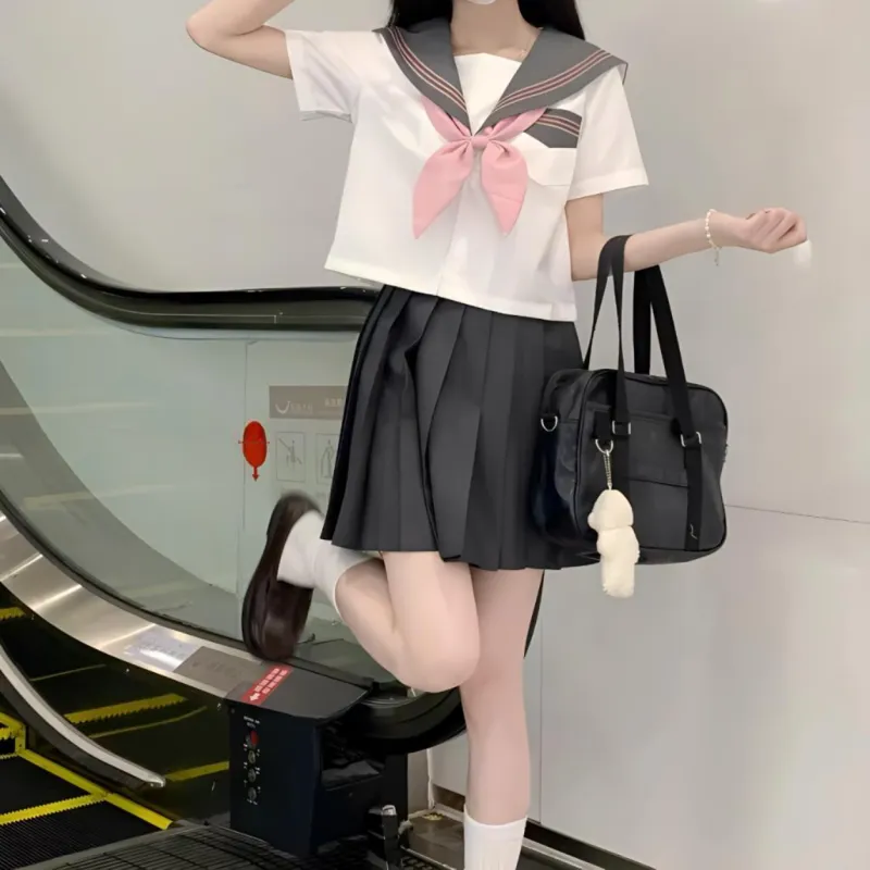 RTTO Skirt Set Women's White & Pink-10