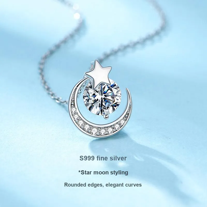 KOREET 999 Fine Silver Necklaces Women's-4