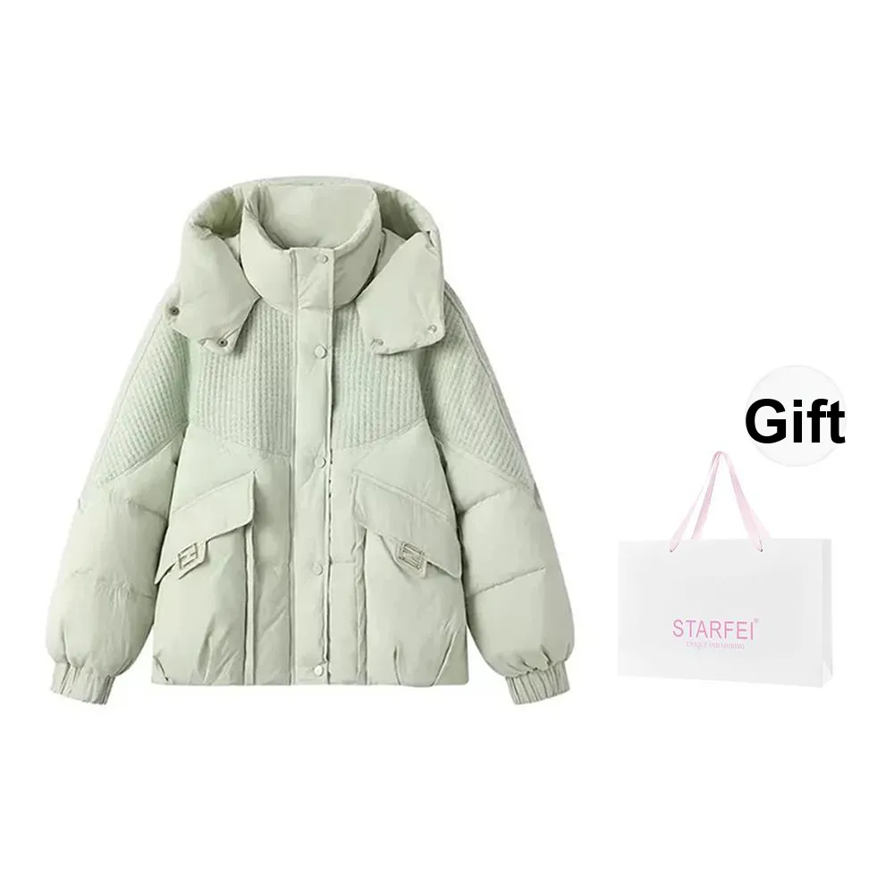 STARFEI Feather Silk Jacket Women's Green