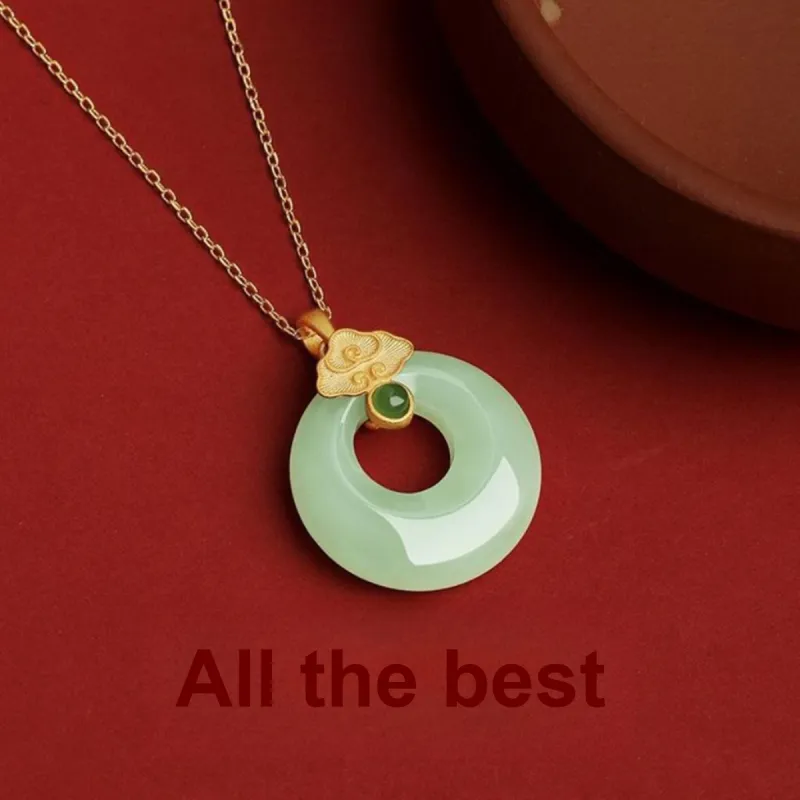 MGS Alloy Glass Necklaces Women's-2