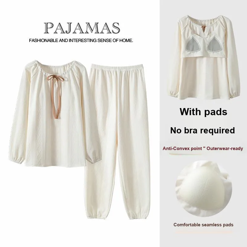 Mulong Family Pajama Set Women's White-1