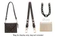 (Litchi Grain Brown 65-113cm Shoulder Strap) 19 Toiletry Bag Modified Set