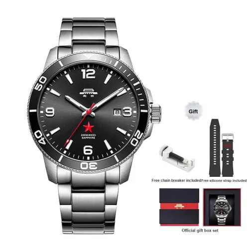 Beijing Автоматический Механический Movement Мужские Часы Voyage Collection 43 мм Черные