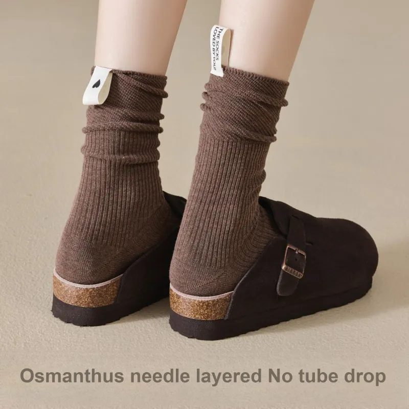 Temooues Mid Calf Socks Women's Combo Set-3