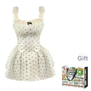 DEDY Slip Dresses Women's White