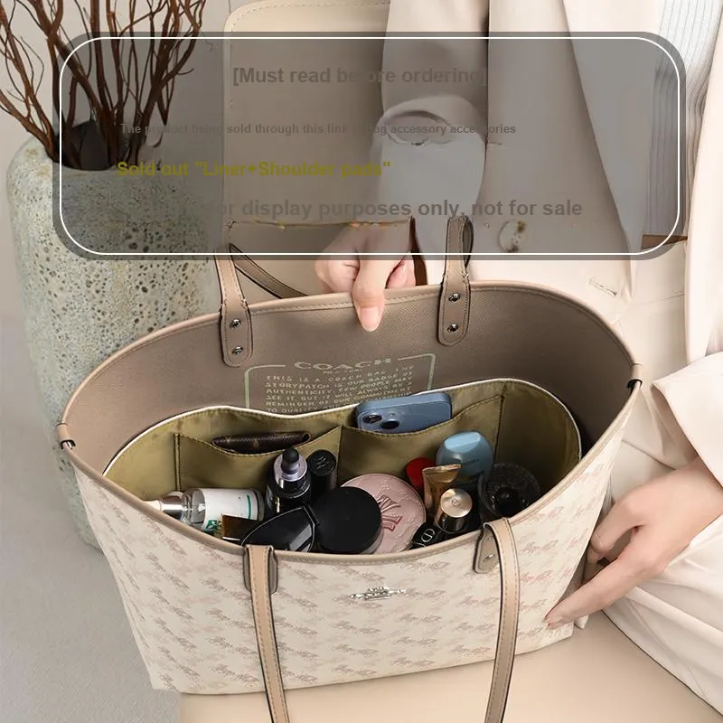 Lan Bao Fan Compatibility COACH Monogram City 33/30 Tote Shopping Bag, Tote DuPont Paper Bag Insert Unisex Multicolor-9