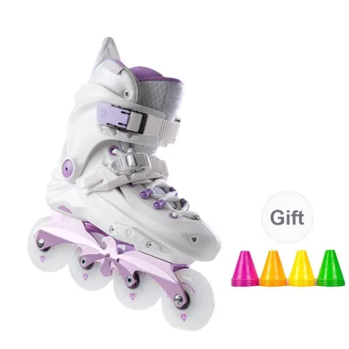 FLYING EAGLE Inline Skates Integrated Aluminum Alloy Knife Holder Unisex Unisex Elegant White