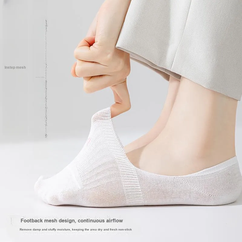 MIIOW Cool One Summer Series No Show Socks Women's 5 Pack-12